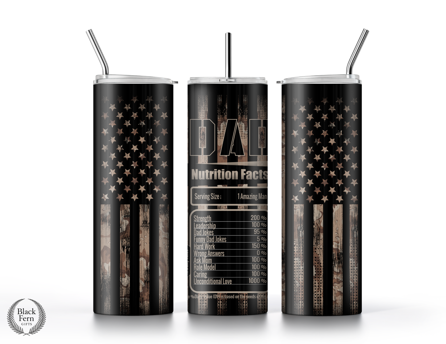 Dad - Nutritional Facts Tumbler