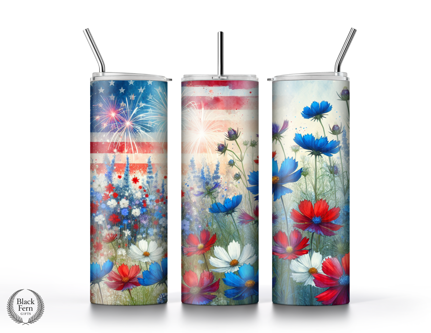 Flag & Poppies Tumbler