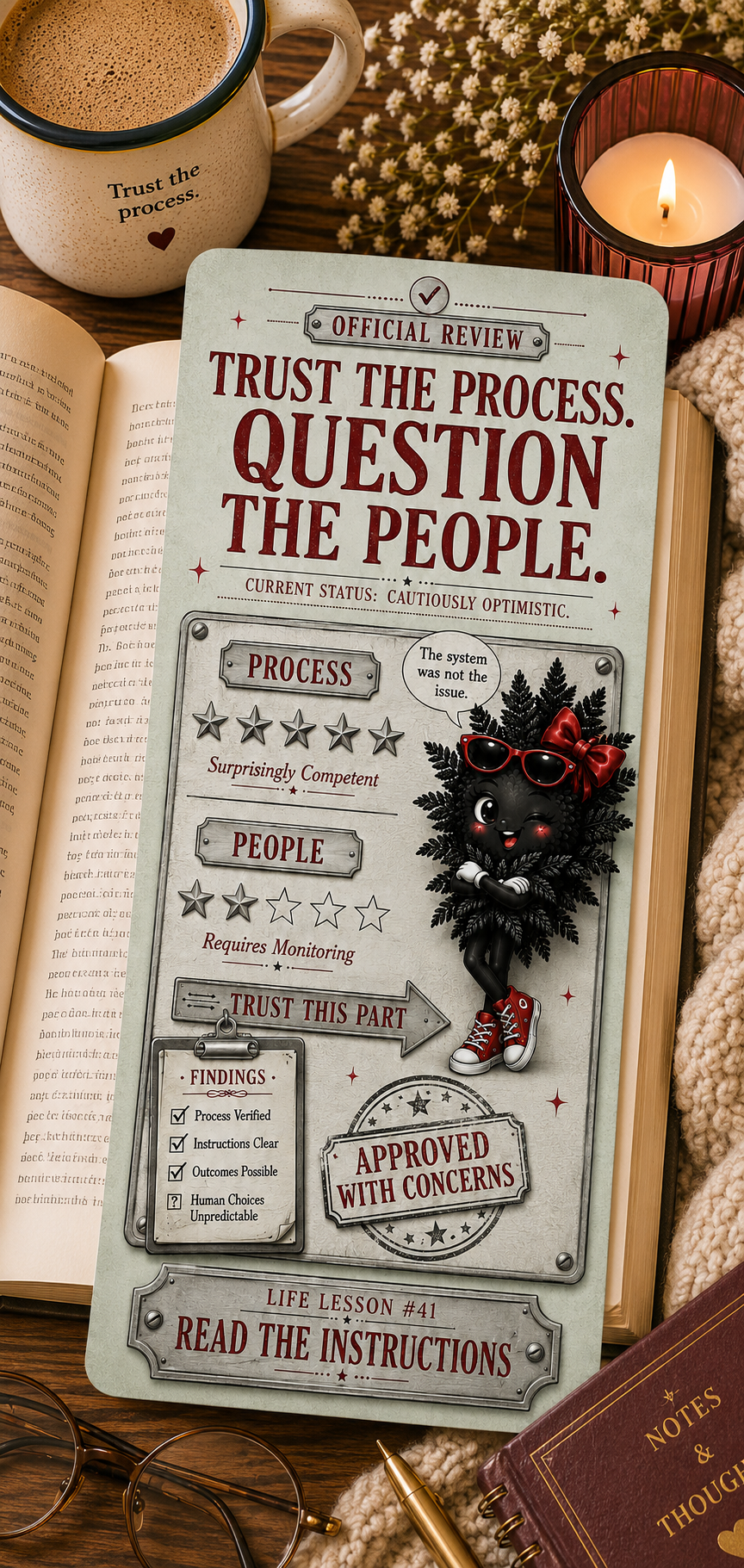 Trust The Process. Question The People.