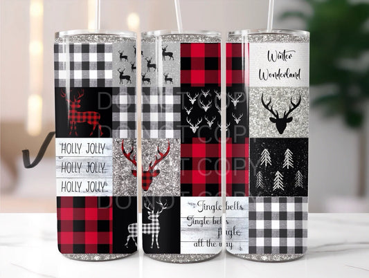 Buffalo Plaid Tumbler