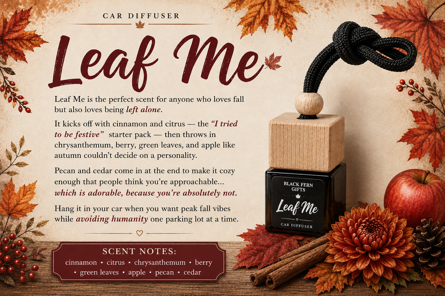 Car Diffuser Leaf Me