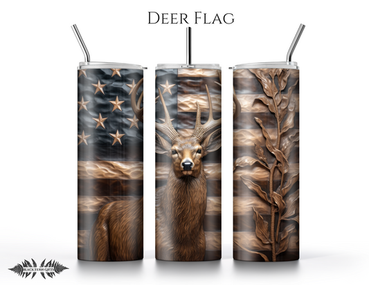 Deer Flag Tumbler