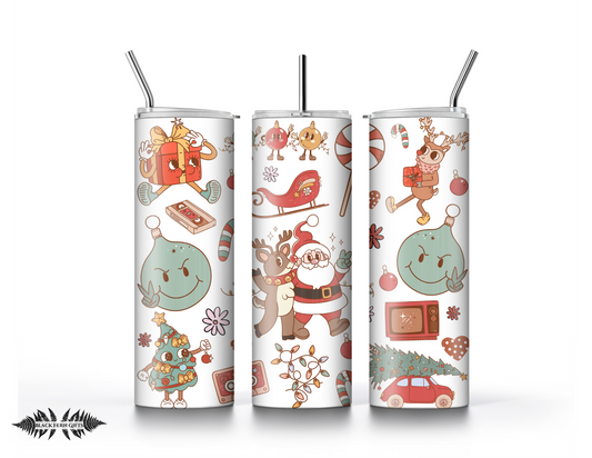 Retro Santa Tumbler