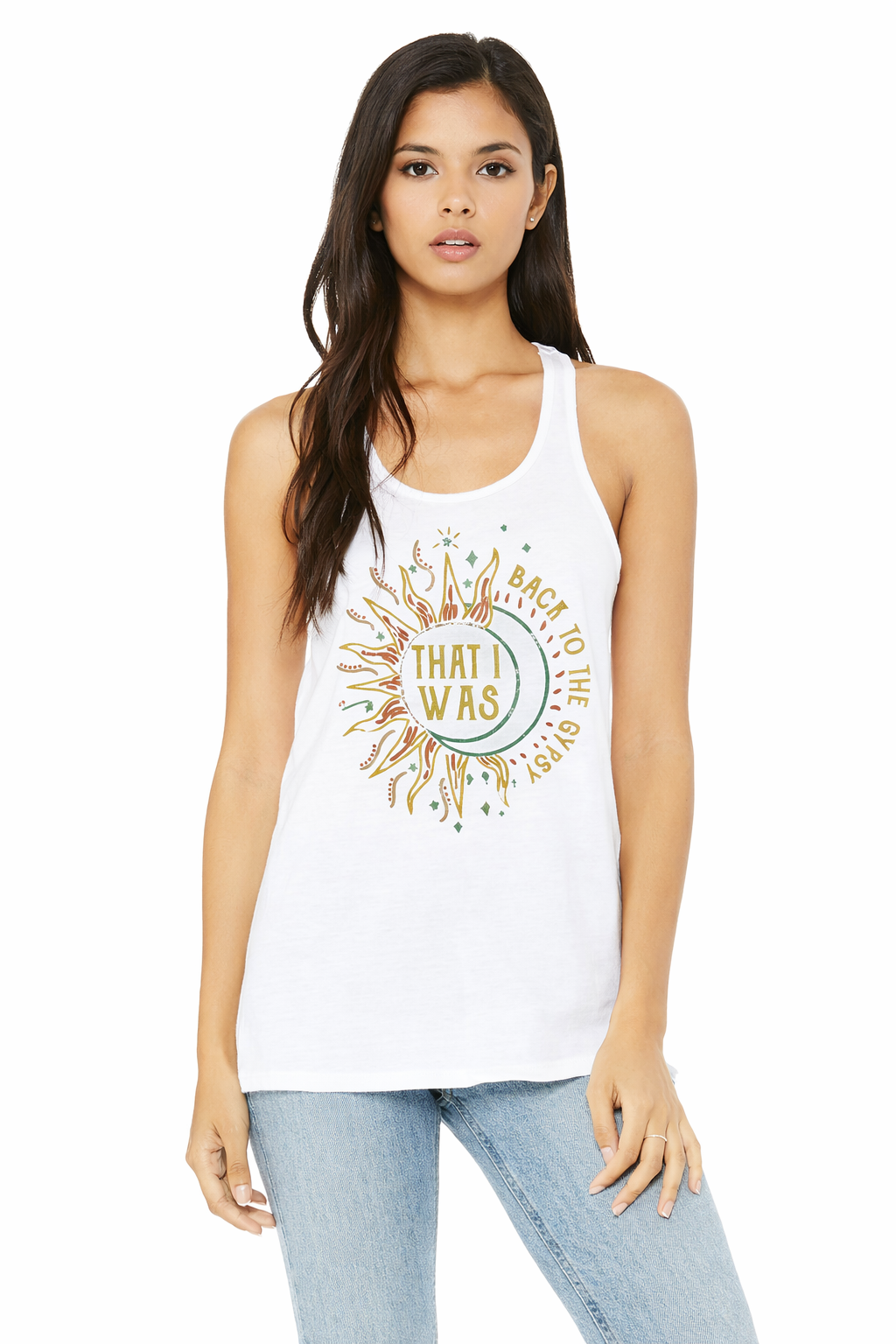 Back to the Gypsy That I Was Racerback Tank