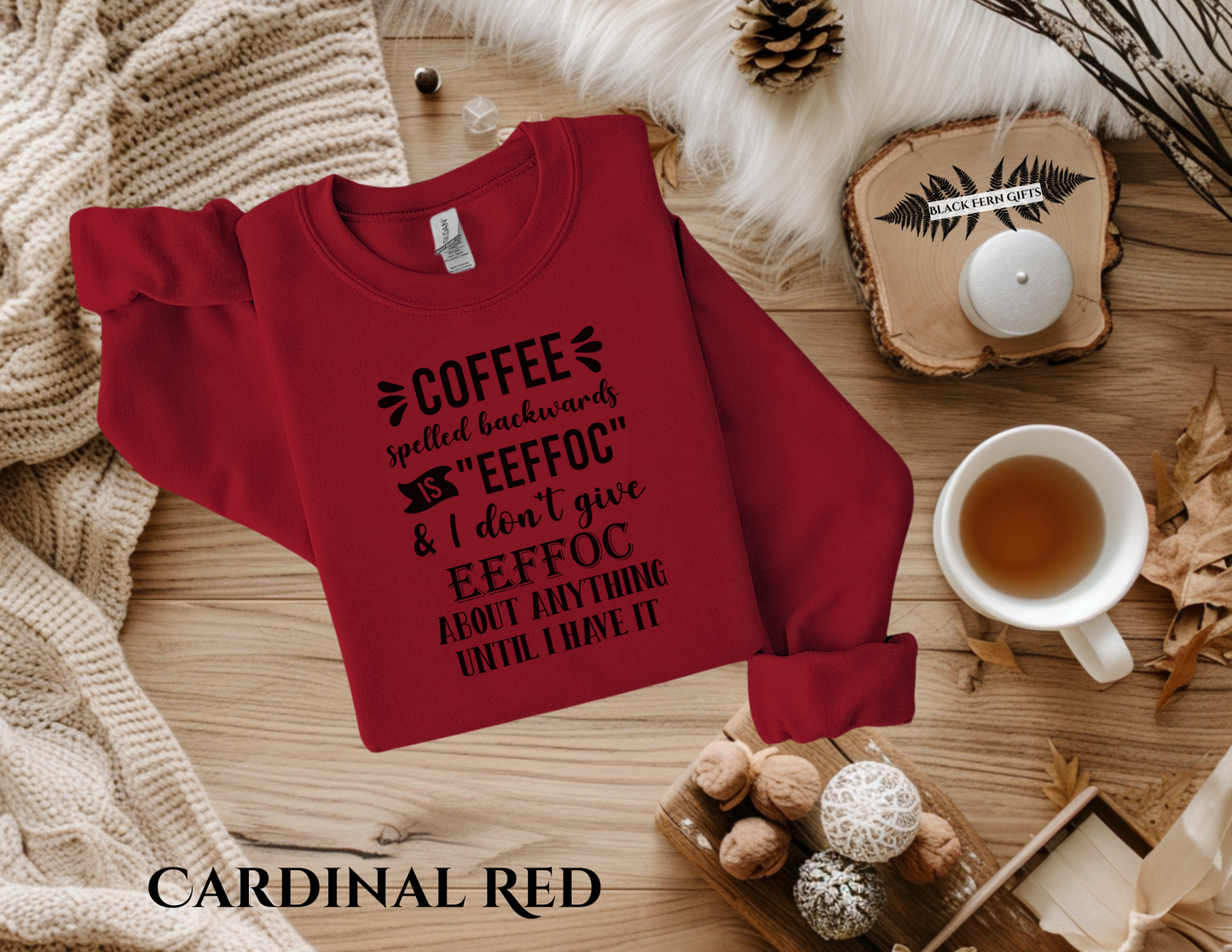 Coffee Spelled Backwards - Sweatshirt