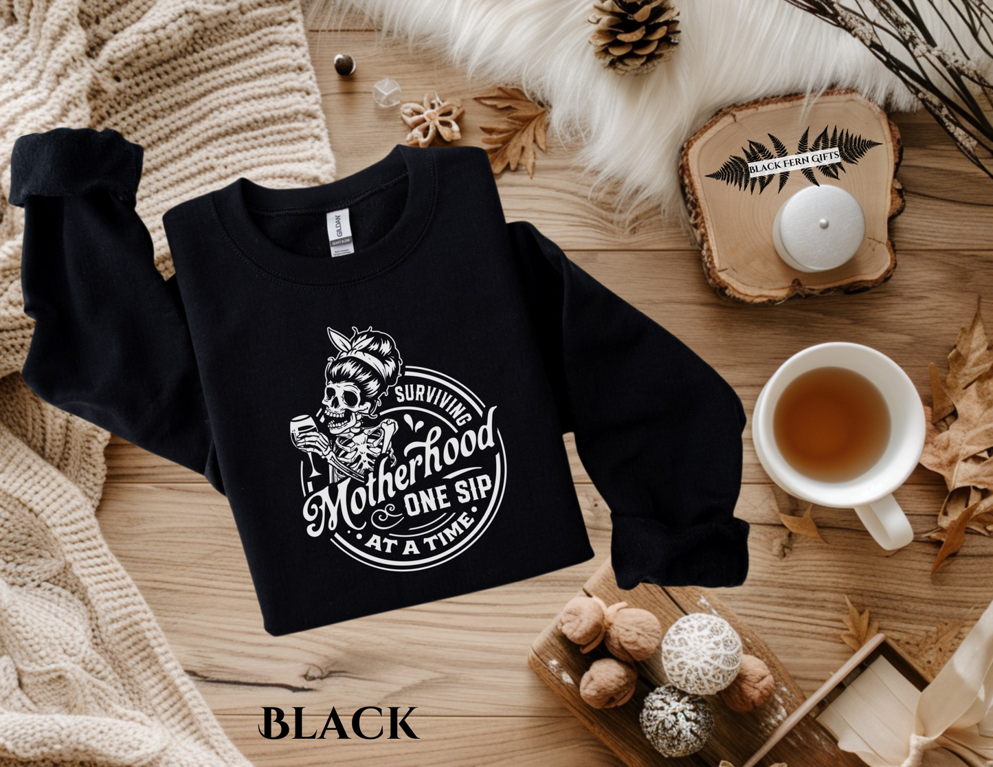 Surviving Motherhood One Sip At a Time - Sweatshirt