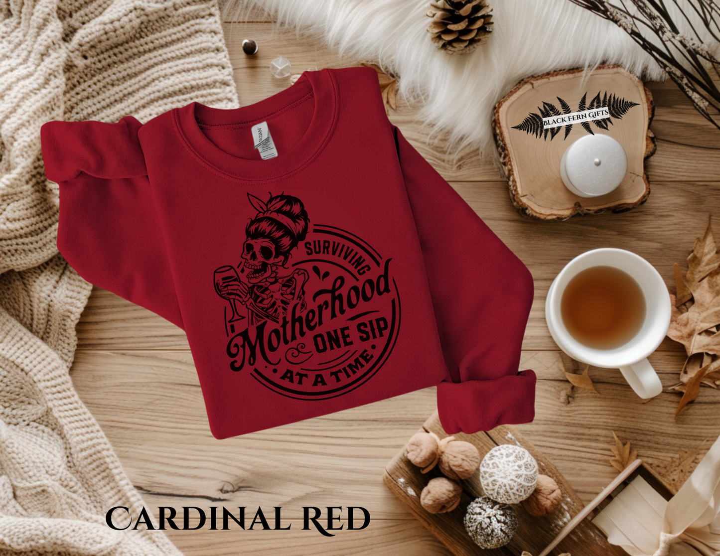 Surviving Motherhood One Sip At a Time - Sweatshirt