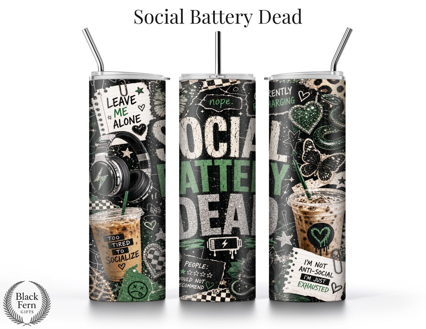 Social Battery Dead Tumbler