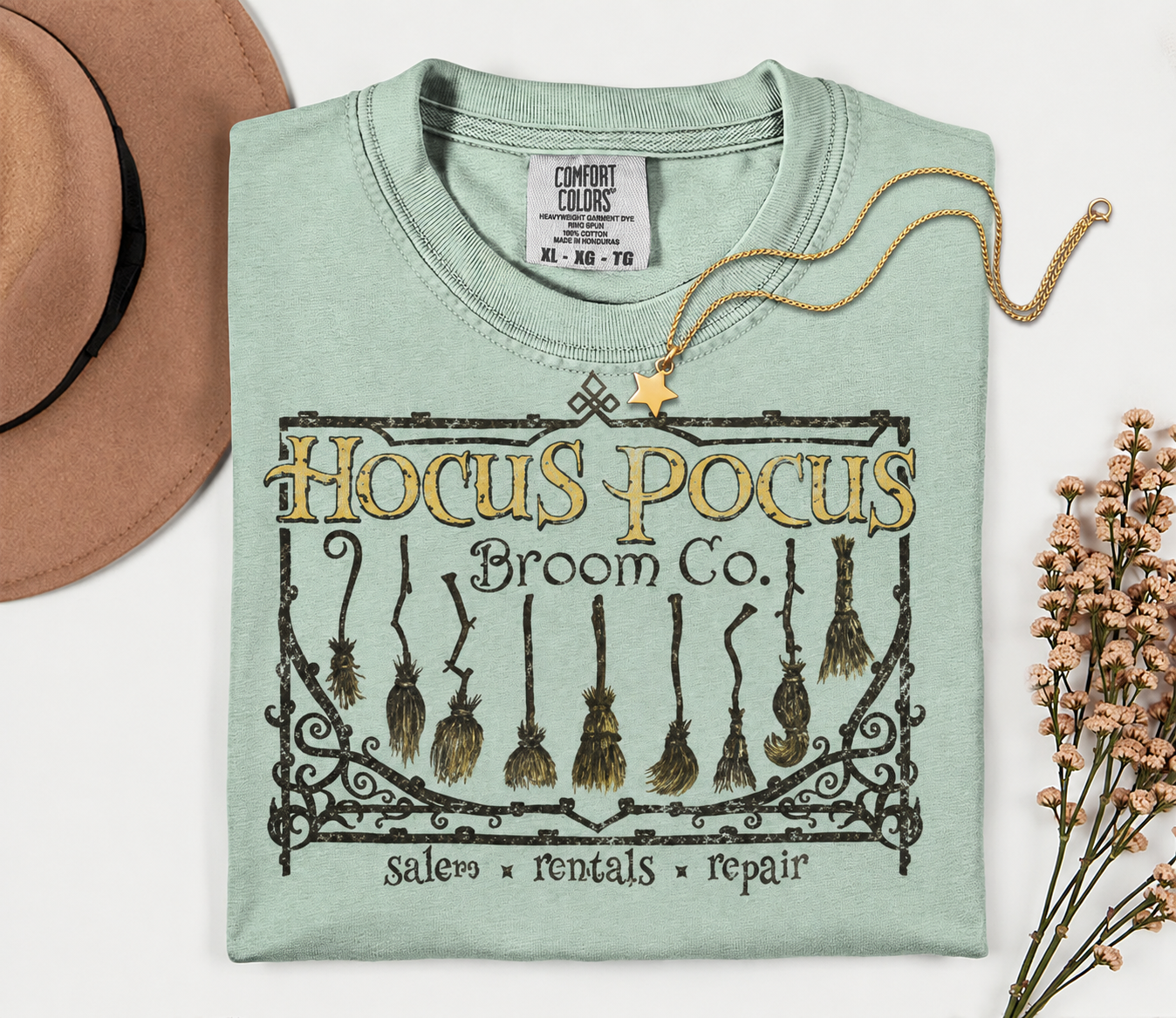 Hocus Pocus Broom Co Tee