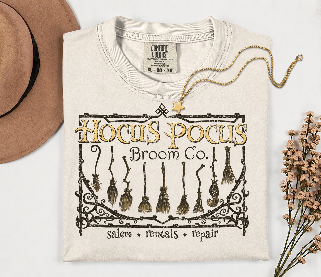 Hocus Pocus Broom Co Tee