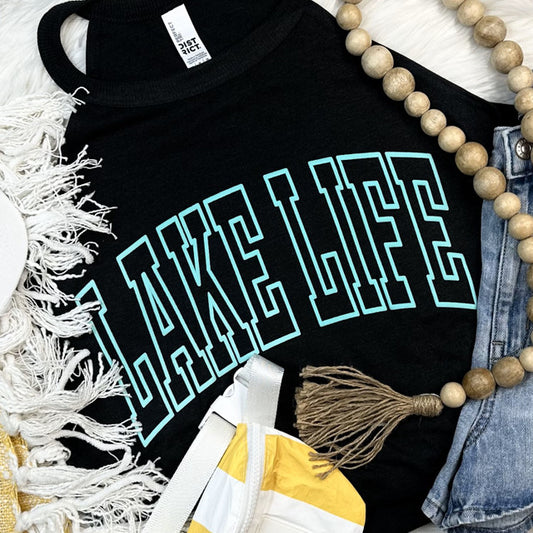 Lake Life Tee (mint print)