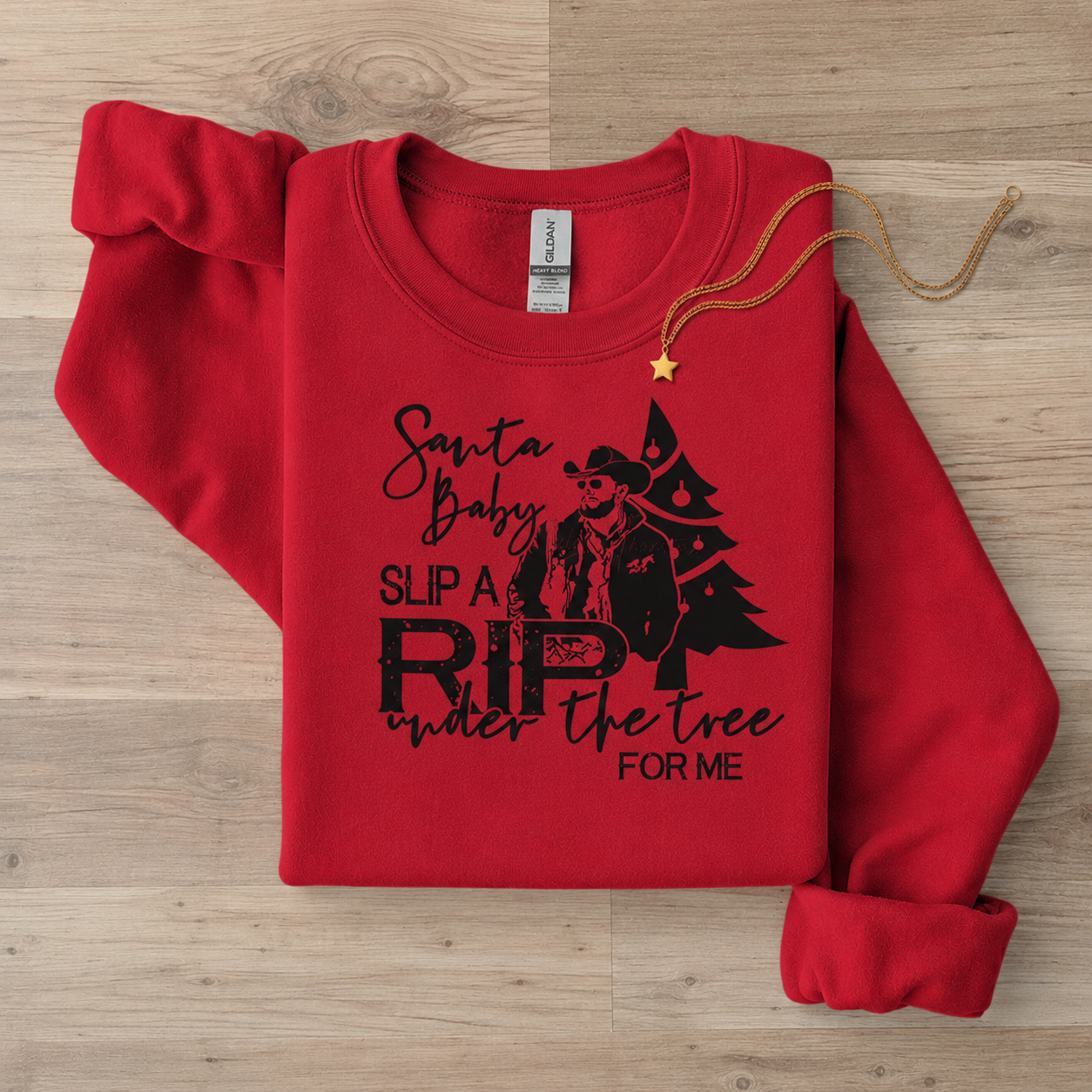 Santa Baby, Slip a Rip Under the Tree Sweatshirt