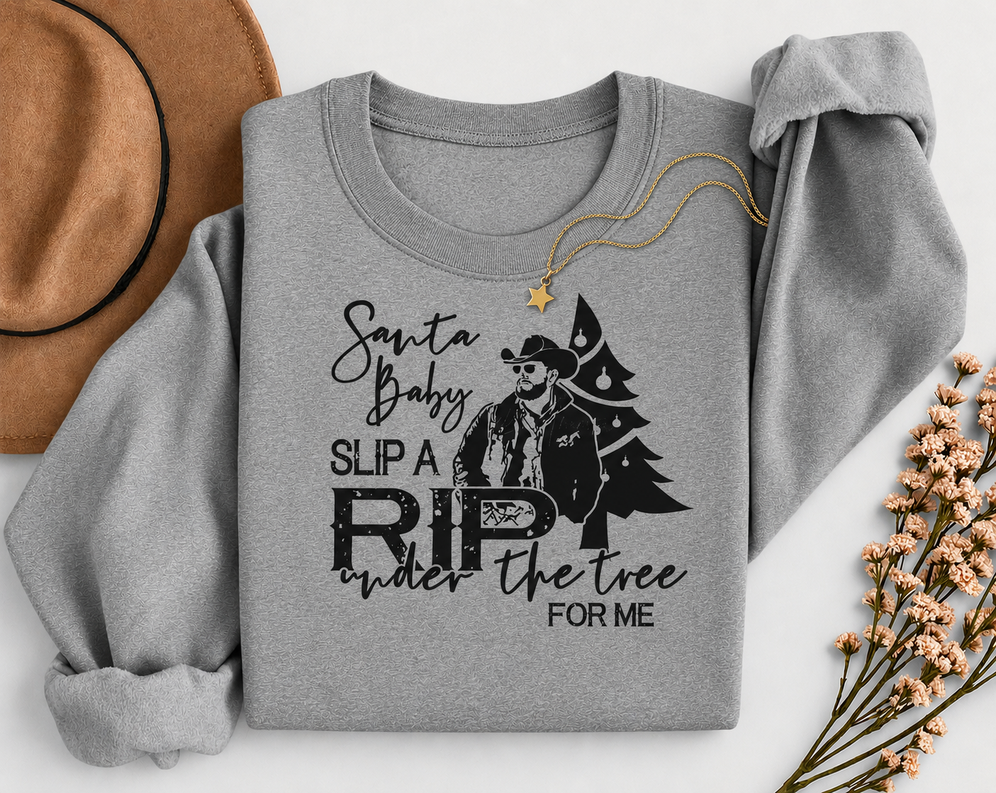 Santa Baby, Slip a Rip Under the Tree Sweatshirt