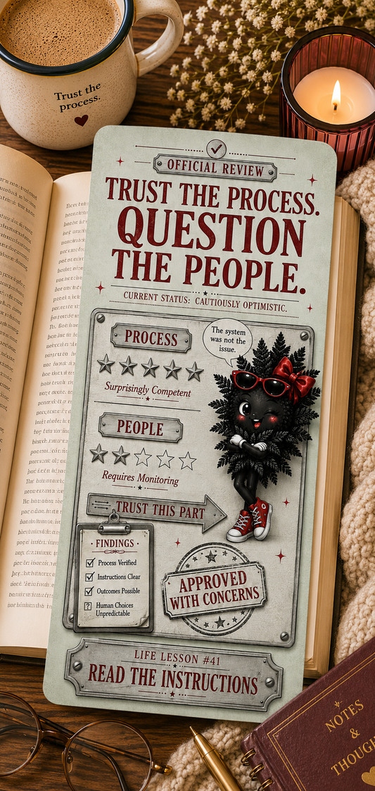 Trust The Process. Question The People.